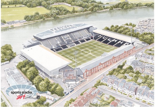 Fulham FC Craven Cottage Stadium Wall Art Print